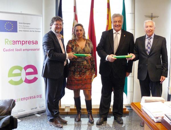 El Col·legi d’Agents Comercials de Barcelona i la patronal Cecot signen un conveni de col•laboració per difondre la Reempresa