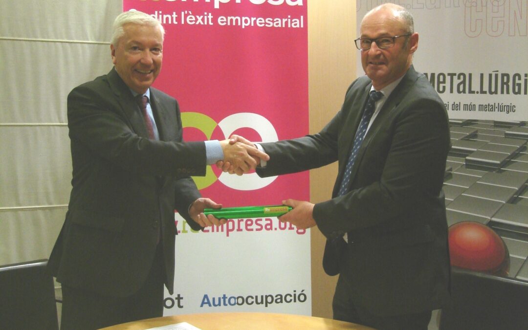 El Centre Metal·lúrgic i la patronal Cecot signen un conveni de col·laboració per difondre la Reempresa