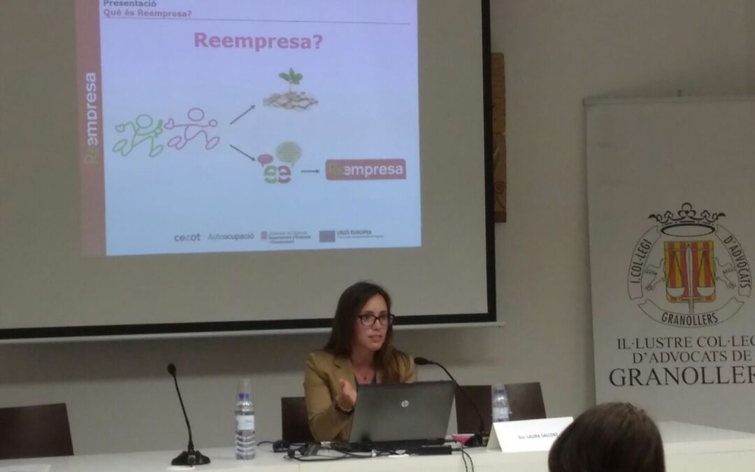 Reempresa es presenta com l’alternativa a la creació d’empreses a la I Jornada Professional Legal Emprèn de Granollers